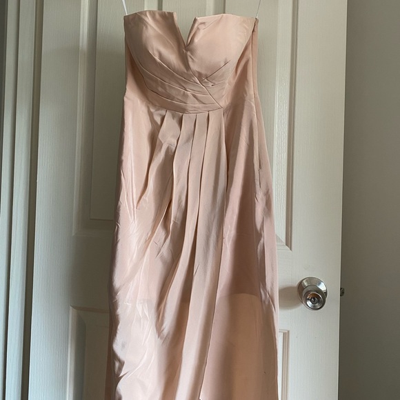 Silk Blush Pink Evening Dress 